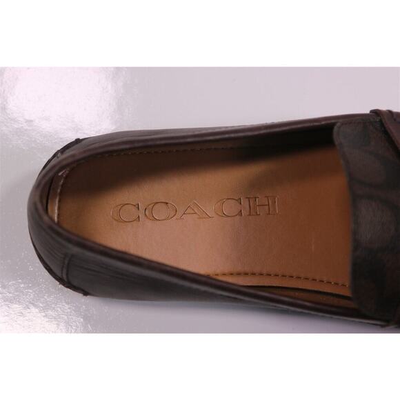 Coach Men's Mott Driver Brown Monogram Loafers Leather US 11 D Eu 44.5 - Picture 10 of 11